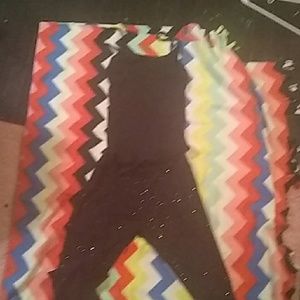 Tank top and sparkly pants